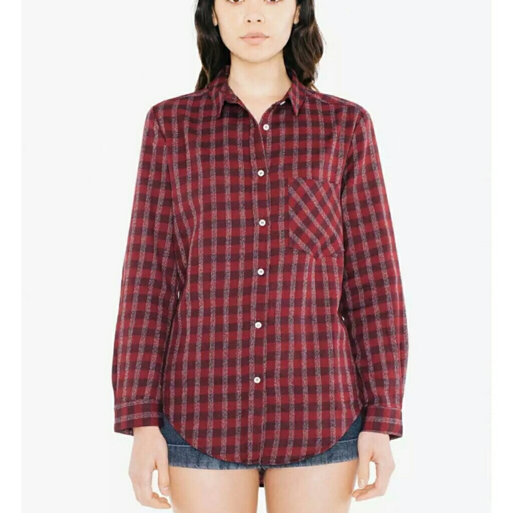 🏷️ NWT American Apparel Long Sleeve Button